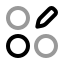 Dashboardcircleedit icon with twotone rounded style