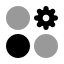 Dashboardcirclesettings icon with bulk rounded style