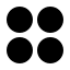 Dashboardcircle icon with solid sharp style