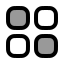 Dashboardsquare icon with duotone rounded style