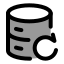 Databaserestore icon with duotone rounded style