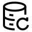 Databaserestore icon with stroke sharp style