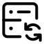 Databasesync icon with stroke standard style