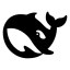 Deepseek icon with solid rounded style