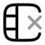 Deletecolumn icon with twotone rounded style