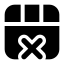 Deleterow icon with solid standard style