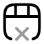 Deleterow icon with twotone rounded style