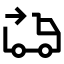 Deliveredsent icon with stroke sharp style