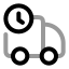 Deliverydelay icon with twotone rounded style