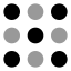 Dialpadcircle icon with bulk rounded style