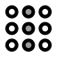 Dialpadcircle icon with duotone standard style