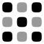 Dialpadsquare icon with bulk rounded style