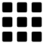 Dialpadsquare icon with solid sharp style