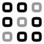 Dialpadsquare icon with twotone rounded style
