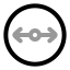 Diameter icon with twotone rounded style