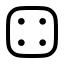Dicefaces icon with stroke rounded style