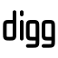 Digg icon with solid rounded style