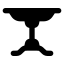 Diningtable icon with solid standard style