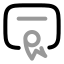 Diploma icon with twotone rounded style