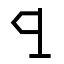 Directionleft icon with stroke sharp style