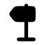 Directionleft icon with solid rounded style
