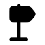 Directionright icon with solid rounded style