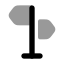 Directions icon with bulk rounded style