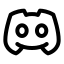 Discord icon with stroke rounded style