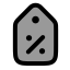 Discounttag icon with duotone rounded style