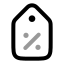 Discounttag icon with twotone rounded style