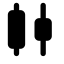 Distributehorizontalcenter icon with solid standard style