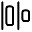 Distributehorizontalleft icon with stroke rounded style