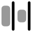 Distributehorizontalright icon with bulk rounded style