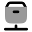 Distribution icon with bulk rounded style