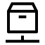 Distribution icon with stroke sharp style