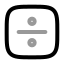 Dividesignsquare icon with twotone rounded style