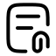 Documentattachment icon with stroke rounded style