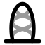 Dome icon with bulk rounded style