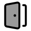 Door icon with duotone standard style