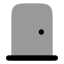 Door icon with bulk rounded style