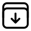Download icon with stroke standard style