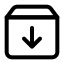 Download icon with stroke standard style