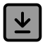 Downloadsquare icon with duotone standard style