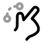 Drag icon with twotone rounded style
