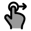 Dragright icon with duotone rounded style
