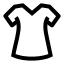 Dress icon with stroke sharp style