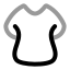 Dress icon with twotone rounded style