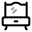 Dressingtable icon with twotone rounded style
