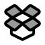 Dropbox icon with duotone standard style