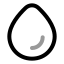 Droplet icon with twotone rounded style